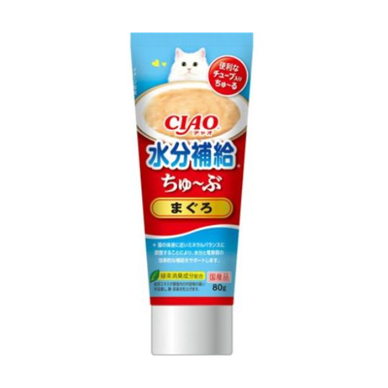 いなばペットフード CIAO ちゅ~ぶ 水分補給 まぐろ 80g CS-158 1個（ご注文単位1個）【直送品】