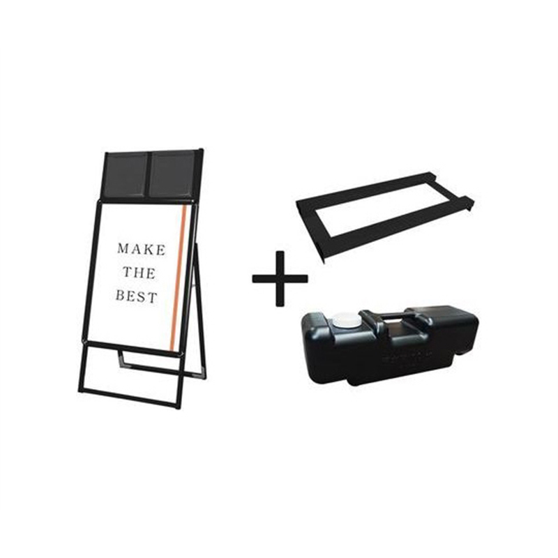 常磐精工 ポスターグリップスタンド看板カタログケース付(屋内用) B2片面ブラック ウエイトアーム・水タンクセット PGSKK-B2KB-3SET 1個（ご注文単位1個）【直送品】
