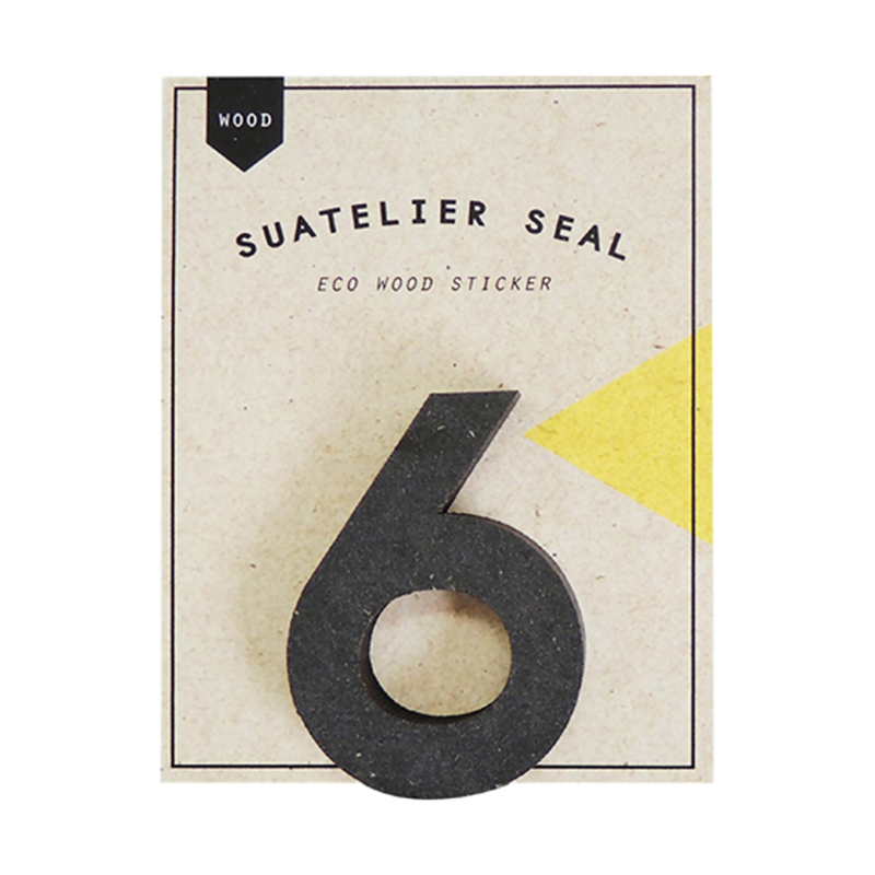 S&Cコーポレーション ウッドステッカー 6 WOOD-1734-6 1枚(ご注文単位1枚)【直送品】