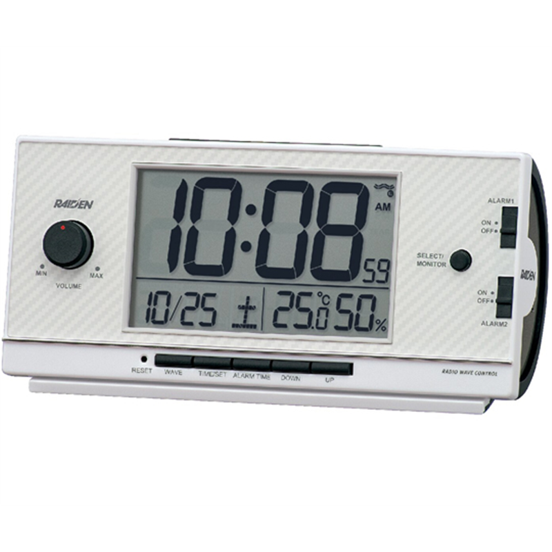 セイコー 大音量電波目覚まし時計 77×167×57mm 白 NR539W 1個(ご注文単位1個)【直送品】