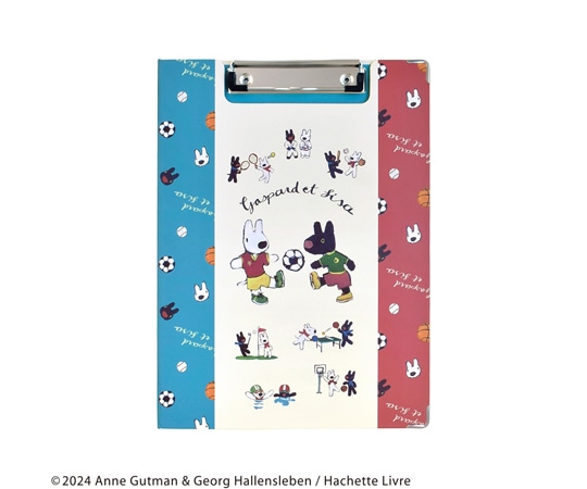 セントレディス リサとガスパール クリップボード sports ブルー （見開き A4サイズ） ST-ZG0014 1冊（ご注文単位1冊）【直送品】