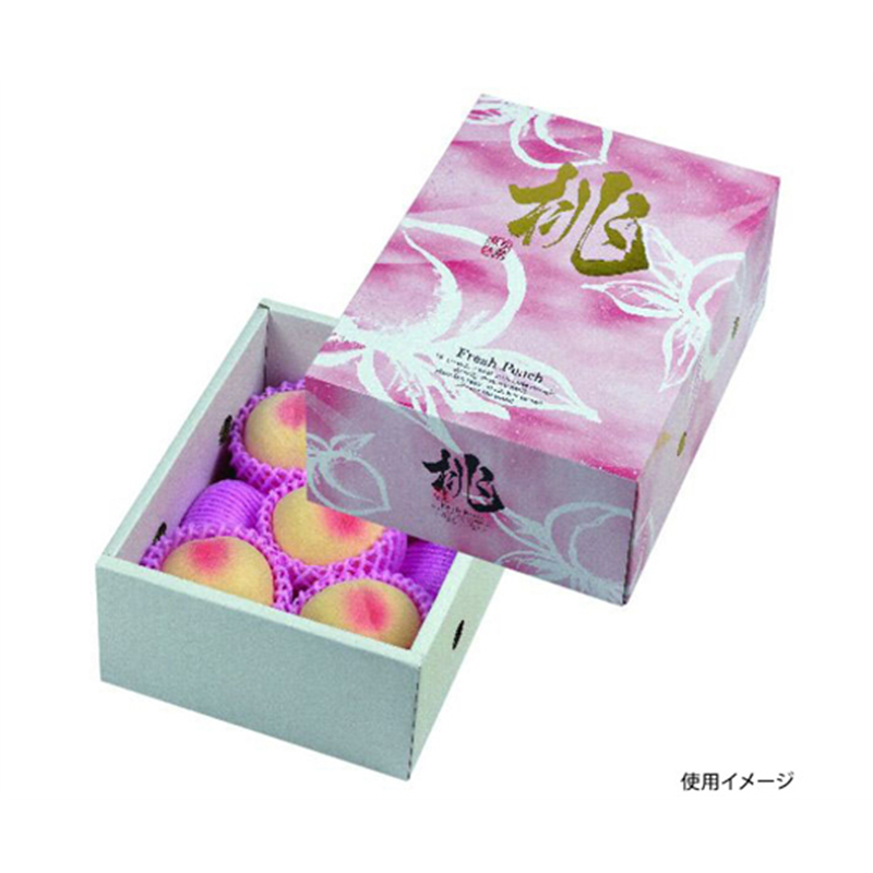 ヤマニパッケージ 青果用贈答箱 桃だより 1.5k 50枚 L-2456 1ケース（ご注文単位1ケース）【直送品】