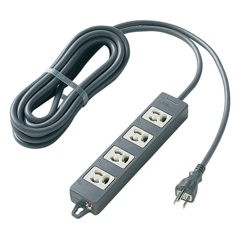 パナソニック OAタップ(接地15A抜け止め形) 4個口 5m マグネット付 WCH2454B 1個(ご注文単位1個)【直送品】