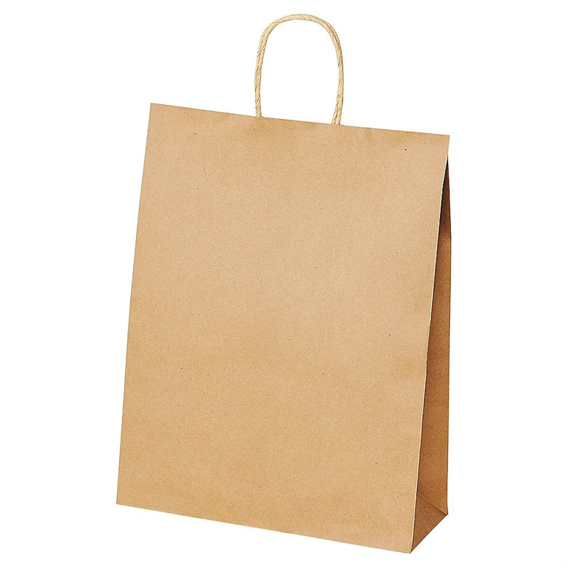 アズワン 手提紙袋 丸ヒモ 再生紙タイプ 幅32×奥行11.5×高さ41cm 300枚 61-812-49-5 1セット（ご注文単位1セット）【直送品】