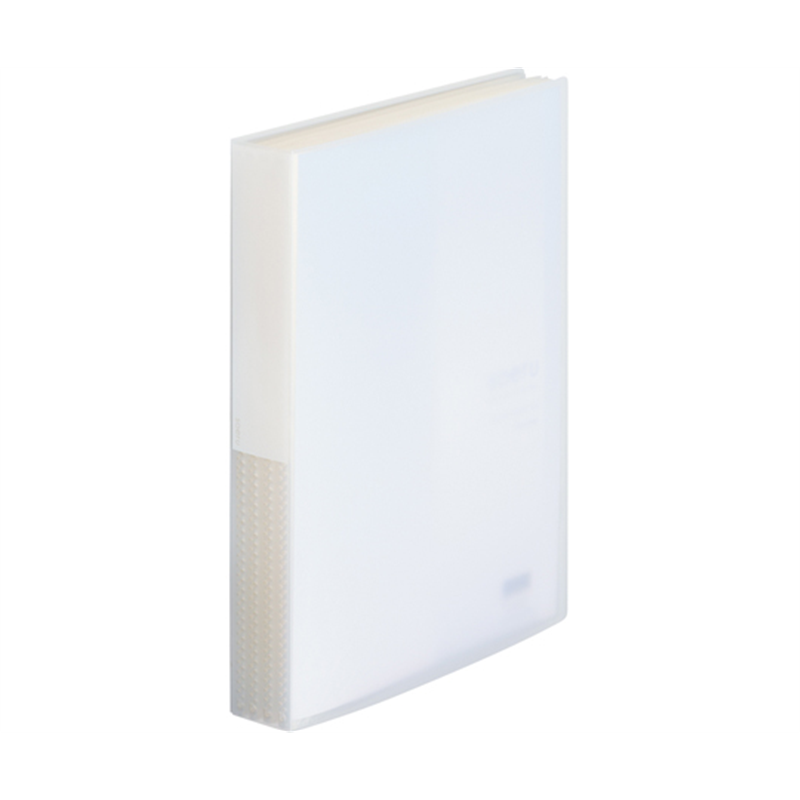 LIHITLAB SOERU クリヤーブック A4S型 ポケット80枚 乳白 N8104-1 1冊(ご注文単位1冊)【直送品】