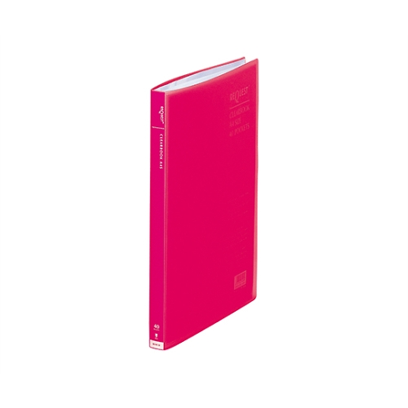 LIHITLAB リクエスト 透明クリヤーブック 3レッド G3102 G3102-3 1冊(ご注文単位1冊)【直送品】