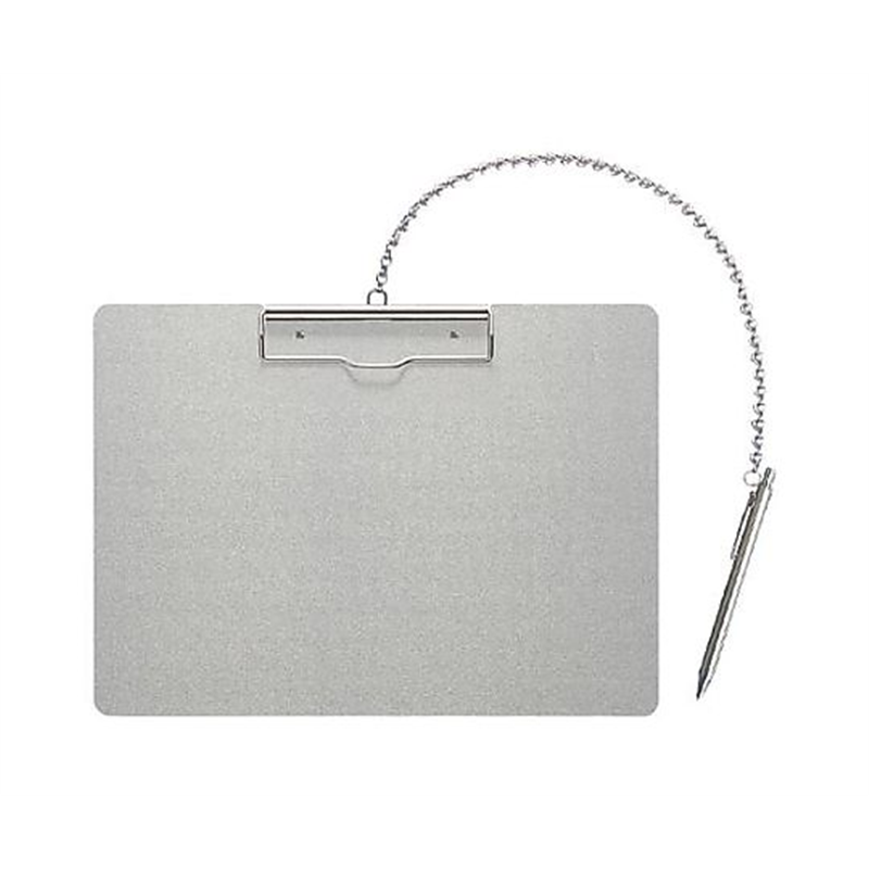 アズワン 330x240mm/A4 クリップボード(アルミ製/ペン付) EA762DA-254 1枚(ご注文単位1枚)【直送品】