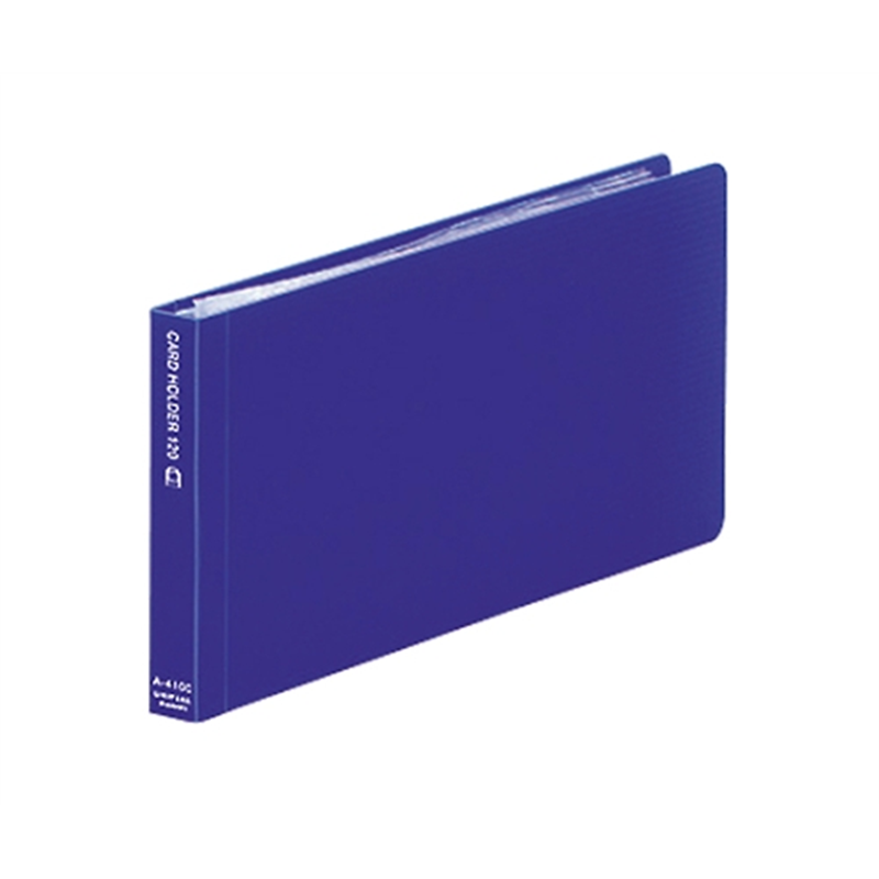 LIHITLAB Avanti カードホルダー<カドロック&SEIHON> 8青 A-4100 A4100-8 1冊(ご注文単位1冊)【直送品】