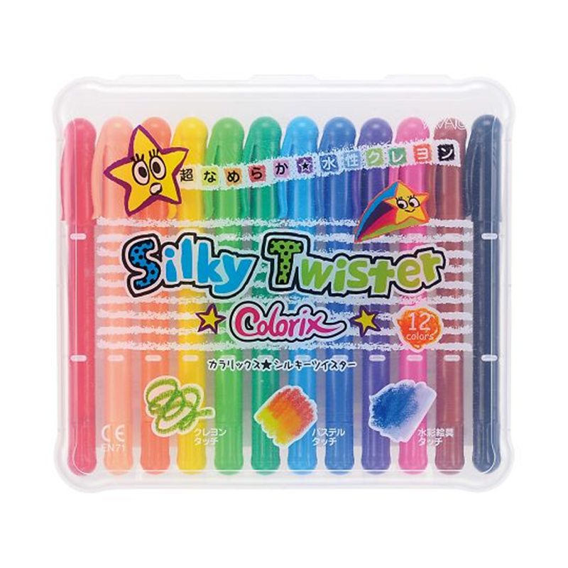 ヤマト(文具) カラリックスシルキーツイスター 12色 CLST-12 1セット(ご注文単位1セット)【直送品】