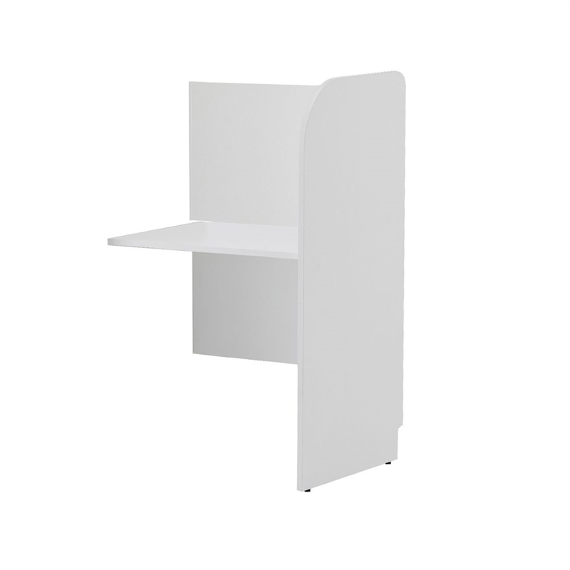 アール・エフ・ヤマカワ PCブースデスクⅡ 増連 W700 背板あり ホワイト Z-SHPCB2-70ADBPWH 1台(ご注文単位1台)【直送品】