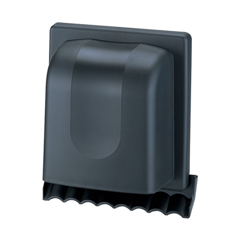 高須産業 パイプフード 樹脂製角型 ブラック Φ100mm WP-100K 1個(ご注文単位1個)【直送品】