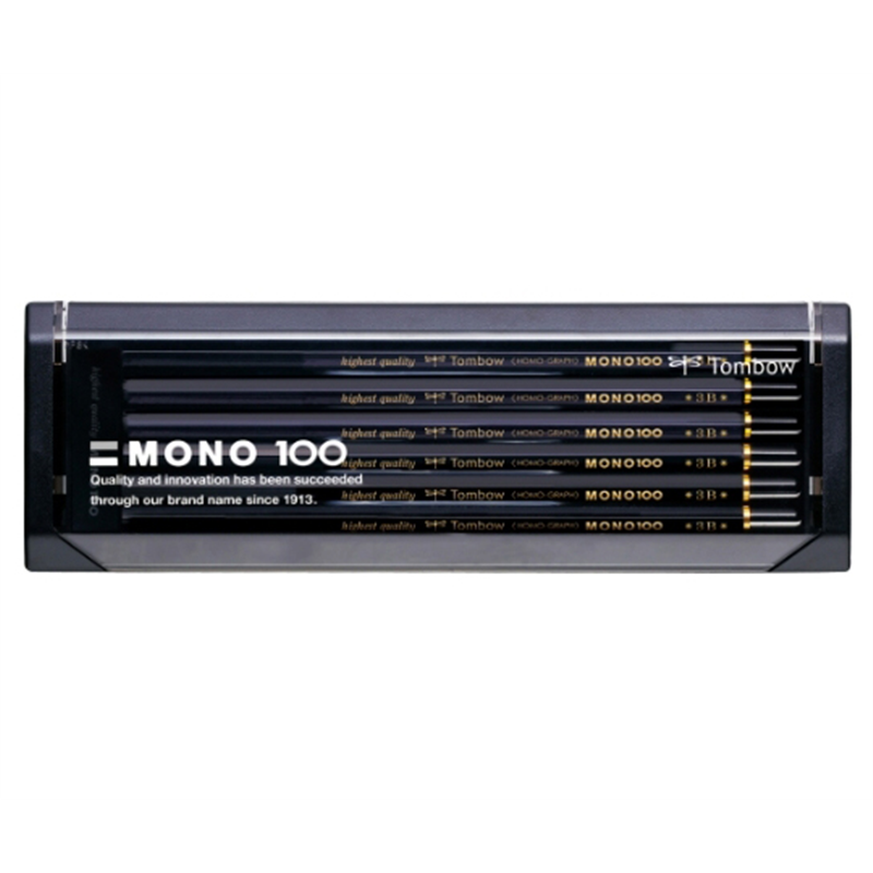 トンボ鉛筆 鉛筆 モノ100 3B 1ダース(12本入) MONO-1003B 1ダース（ご注文単位1ダース）【直送品】