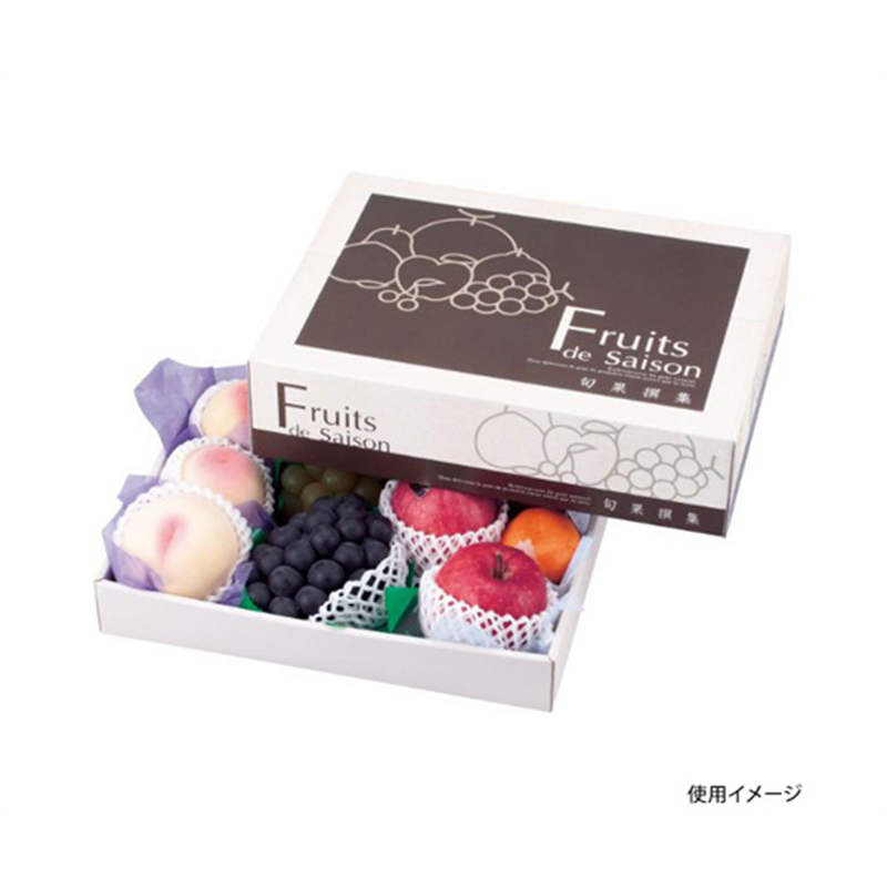 ヤマニパッケージ 青果用贈答箱 旬果撰集(大) 50枚 L-2173 1ケース（ご注文単位1ケース）【直送品】
