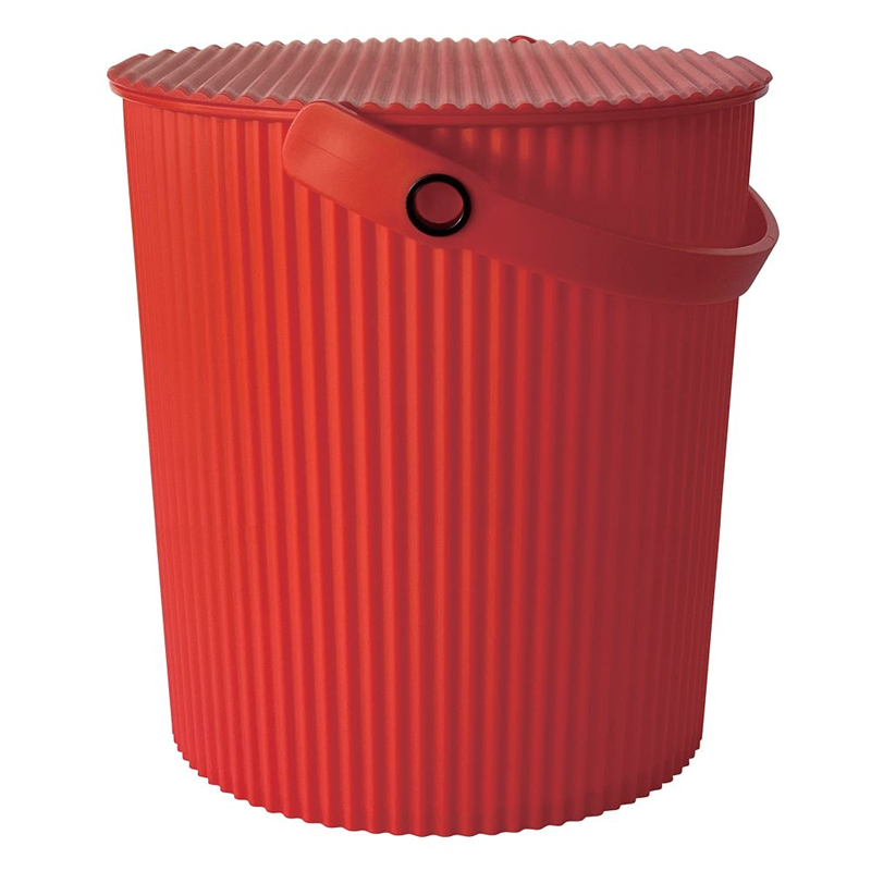 八幡化成 カラーバケット102(フタ付き)レッド 20L 1ケース(16個入)  1ケース（ご注文単位1ケース）【直送品】