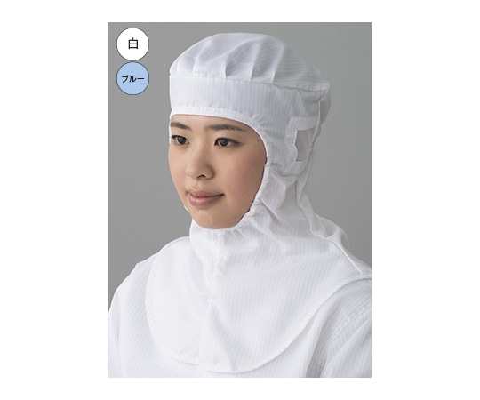 東洋リントフリー クリーンフード(顔出しタイプ) 青 M FC405C-02 M 1枚 (ご注文単位1枚)【直送品】