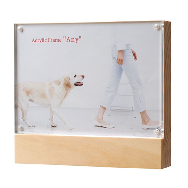 万丈 アクリルフレーム エニー 2L判 ナチュラル AE-2LNL 1個(ご注文単位1個)【直送品】