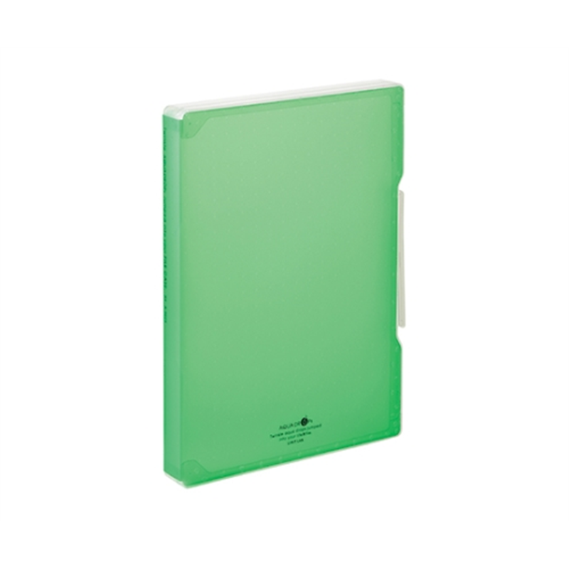 LIHITLAB AQUA DROPs ファイルケース 6黄緑 A-5029 A5029-6 1冊(ご注文単位1冊)【直送品】