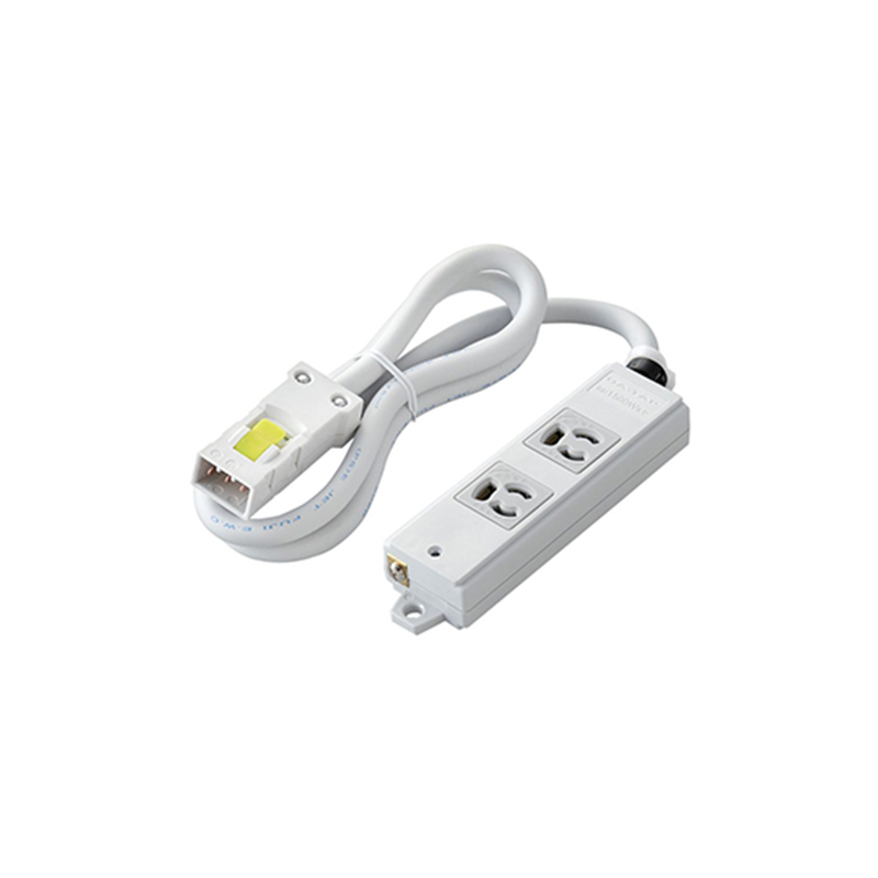 エレコム ハーネスタップ 2口 抜けどめあり 1m T-WHRM3210LG/RS 1個(ご注文単位1個)【直送品】