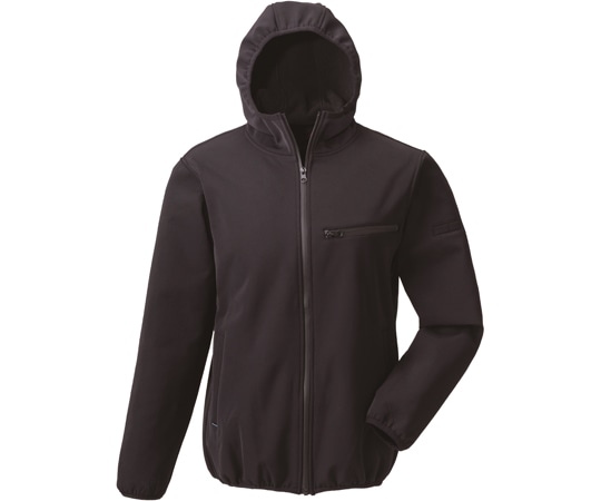 日新被服 防寒フードパーカー サイズ:S 胸囲(cm):110 着丈(cm):69 X1660-33-S ブラック 1個(ご注文単位1個)【直送品】