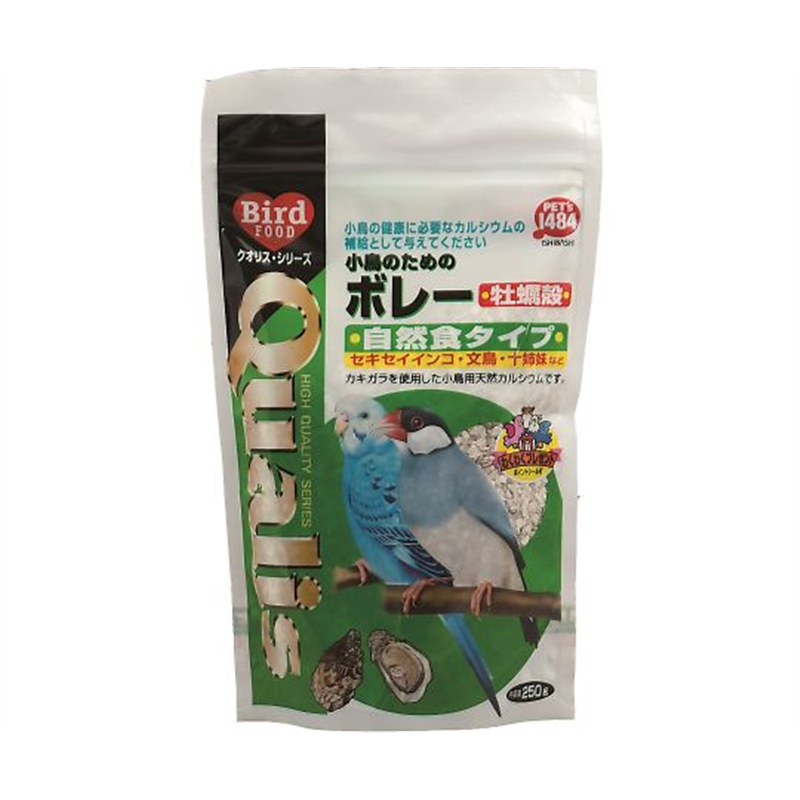 ペッズイシバシ クオリス 小鳥のためのボレー 牡蠣殻 250g  1袋（ご注文単位1袋）【直送品】