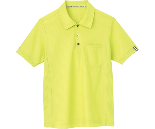カーシーカシマ HEARTGREEN ポロシャツ SIDE MESH POLO アップルグリーン SS HM2289 1枚（ご注文単位1枚）【直送品】