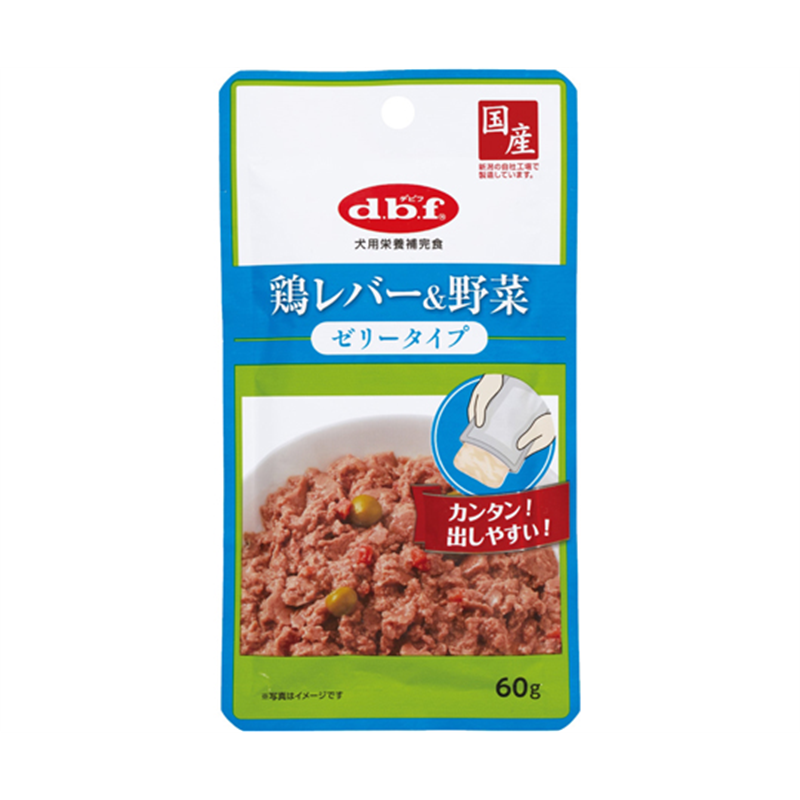 デビフペット 鶏レバー&野菜 ゼリータイプ 60g  1個（ご注文単位1個）【直送品】