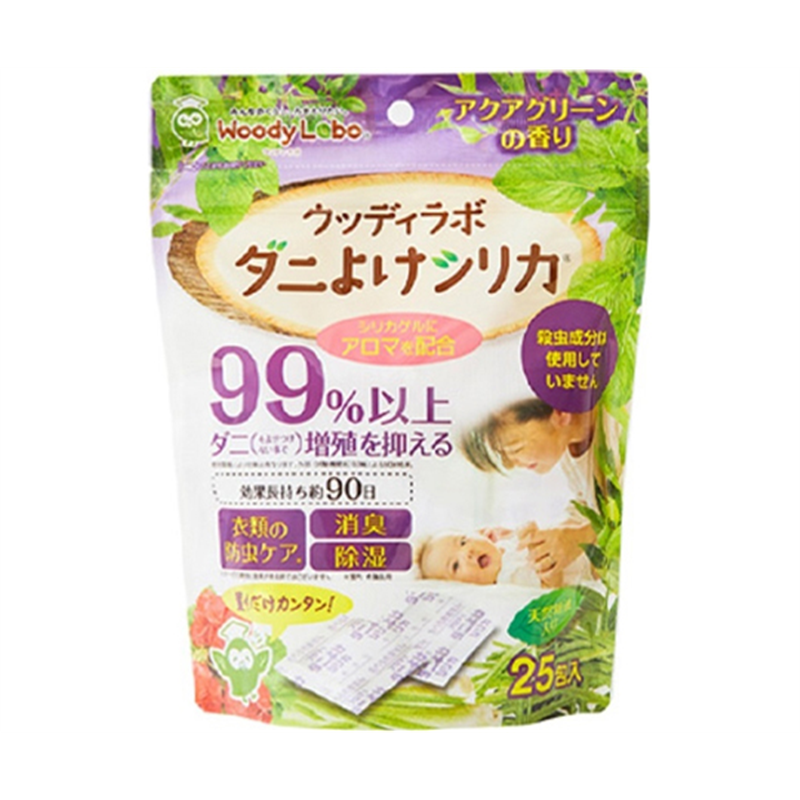 トキハ産業 ウッディラボ ダニよけシリカ 25包入 アクアグリーン  1パック(ご注文単位1パック)【直送品】