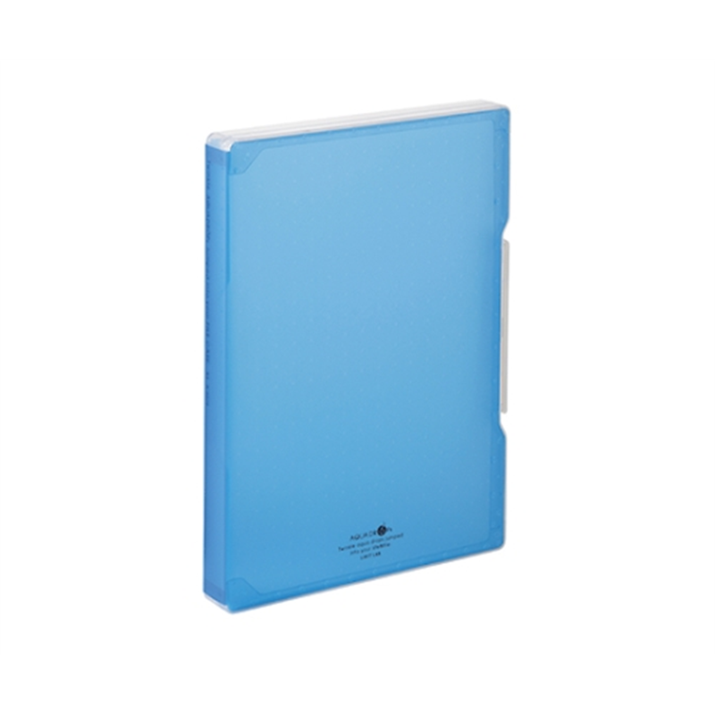 LIHITLAB AQUA DROPs ファイルケース 8青 A-5029 A5029-8 1冊(ご注文単位1冊)【直送品】