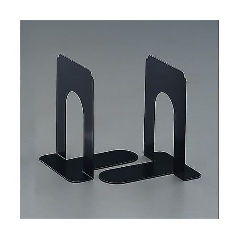エスコ 148x212x225mm ブックエンド(ブラック/2枚) EA954TE-18 1組(ご注文単位1組)【直送品】