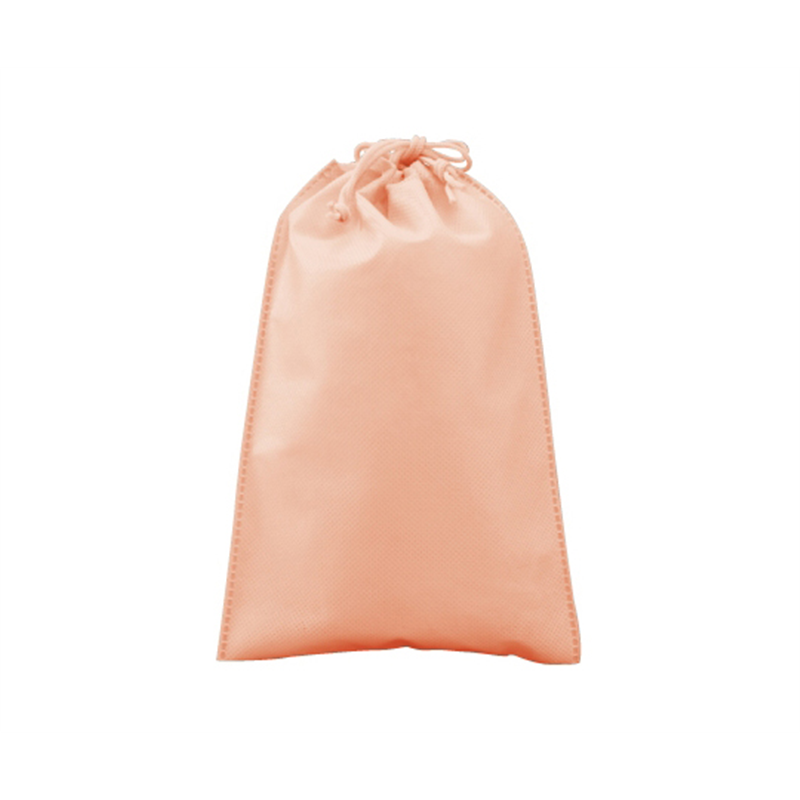 三和 不織布巾着 (小)アプリコット 1ケース(2000枚入) SW1726014-9 1ケース（ご注文単位1ケース）【直送品】