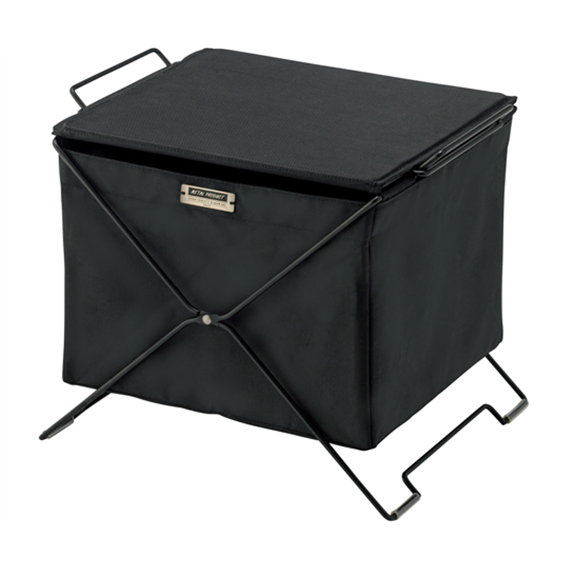 東谷 フォールディングバスケット ブラック MIP-75BK 1個（ご注文単位1個）【直送品】