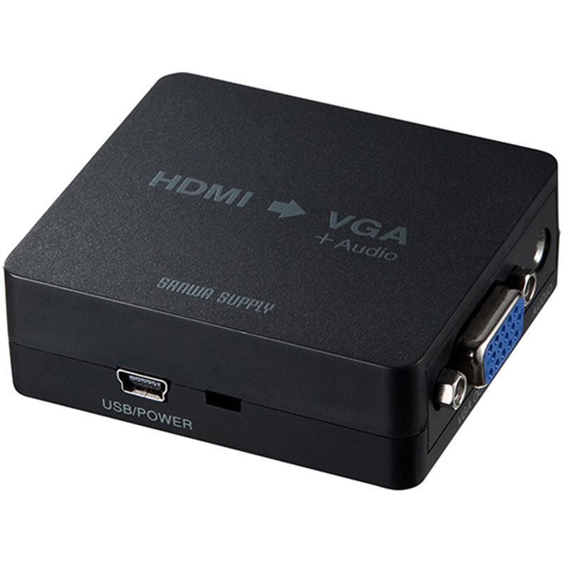 サンワサプライ HDMI信号VGA変換コンバーター VGA-CVHD1 1個（ご注文単位1個）【直送品】