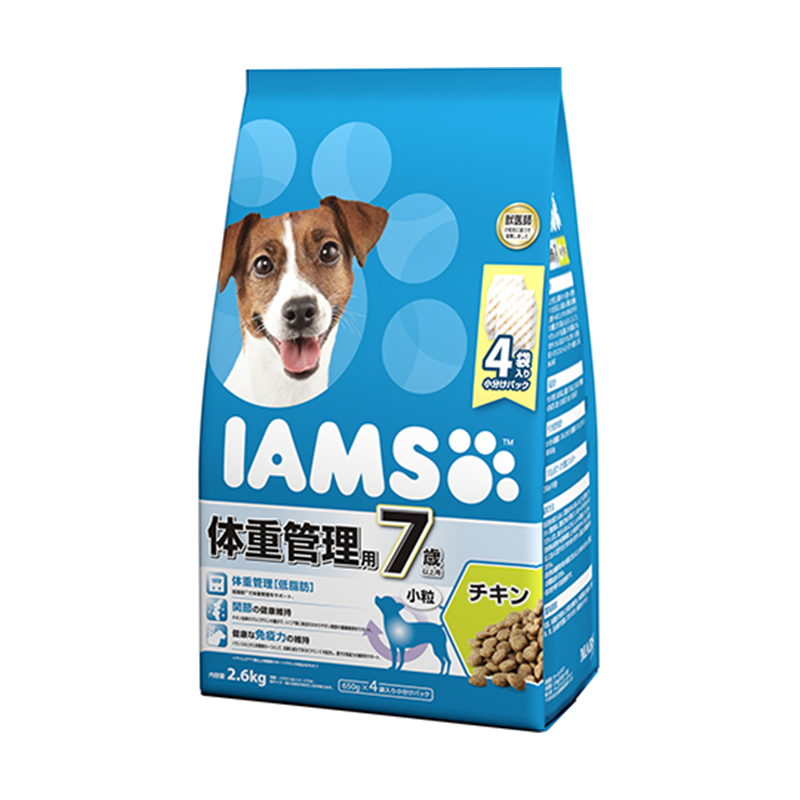 マースジャパンリミテッド アイムス 7歳以上用 体重管理用 チキン 小粒 2.6kg ID234 1個（ご注文単位1個）【直送品】