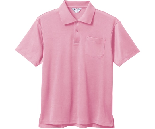 三愛 半袖ポロシャツ ピンク 裏綿素材 LL 7800 1着（ご注文単位1着）【直送品】