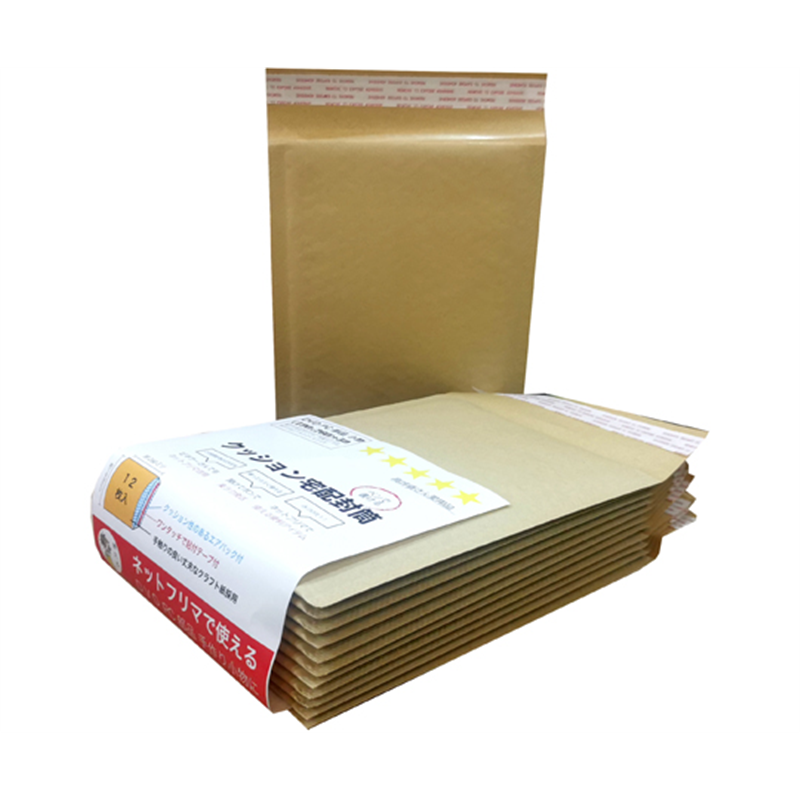 紺屋商事 【小箱売】クッション宅配封筒 DVDサイズ(クラフトプチ)190×260+50mm(12×5) 60枚入 01190105 1箱(ご注文単位1箱)【直送品】