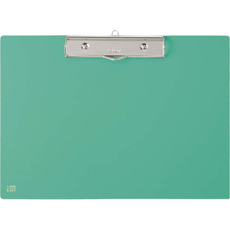 ライオン事務器 PETカラー用箋挟 グリーン No.221K(G) 1枚(ご注文単位1枚)【直送品】