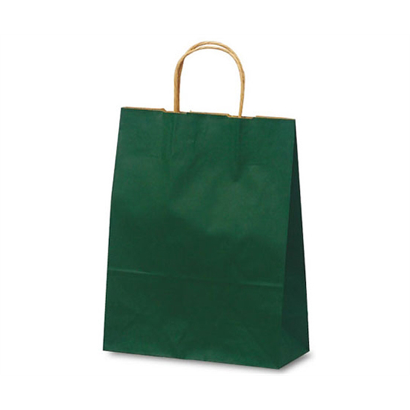 ベルベ 紙袋 自動紐手提袋 T-X カラー(緑) 200枚 1581 1ケース（ご注文単位1ケース）【直送品】