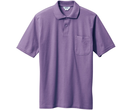 三愛 半袖ポロシャツ パープル L 7900 1着（ご注文単位1着）【直送品】