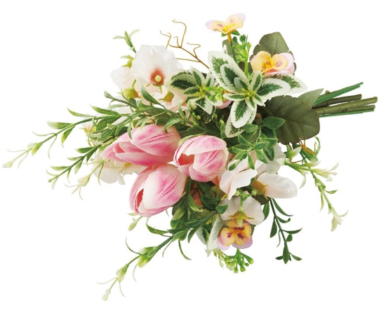 アズワン ハミングチューリップブーケ 造花 ピンク 33-15-12-2 1個(ご注文単位1個)【直送品】