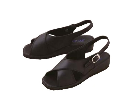 Calala(キャララ) サンダル NO750 ブラック 22.5 CL-0164 1着（ご注文単位1着）【直送品】