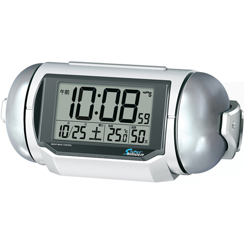 セイコー 大音量電波目覚まし時計 98×222×125mm 白 NR523W 1個(ご注文単位1個)【直送品】