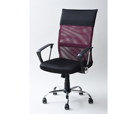 山善(YAMAZEN) 爽快メッシュチェア ワインレッド EMG-778H(WRD) 1台(ご注文単位1台)【直送品】