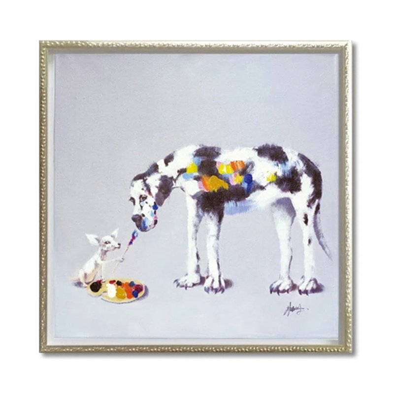 ユーパワー オイル ペイント アート｢ドッグ ペインティング(Mサイズ)｣ OP-18060 1個（ご注文単位1個）【直送品】