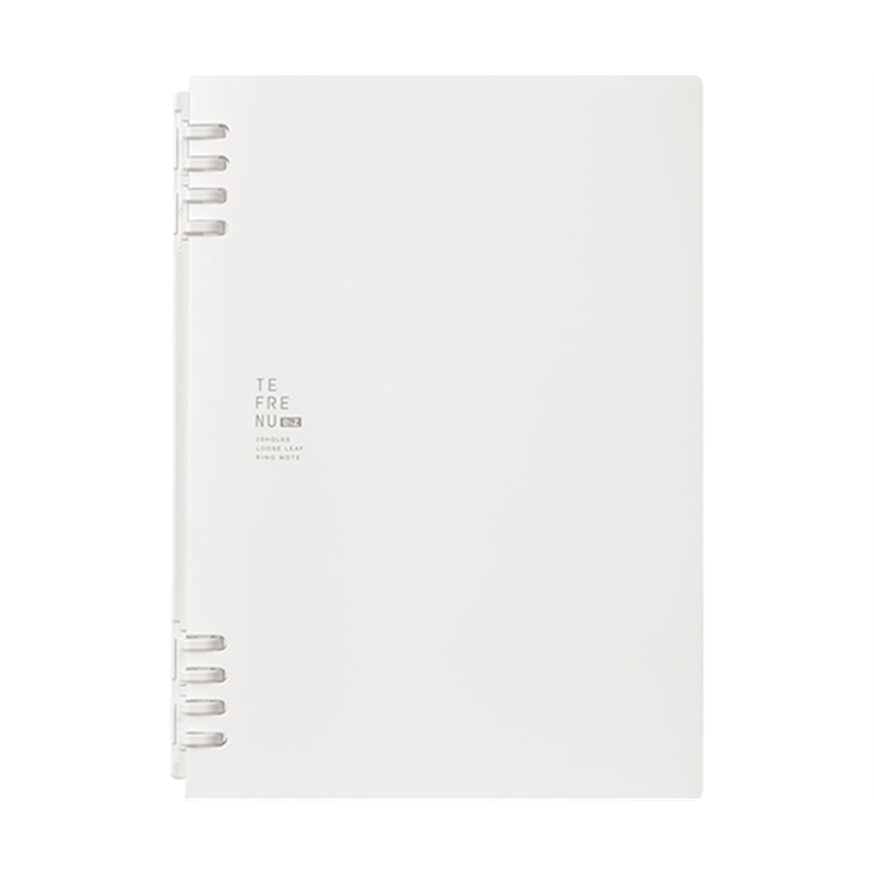 キングジム リングノート テフレーヌ ビズ A5 白 9854TEB 1冊(ご注文単位1冊)【直送品】
