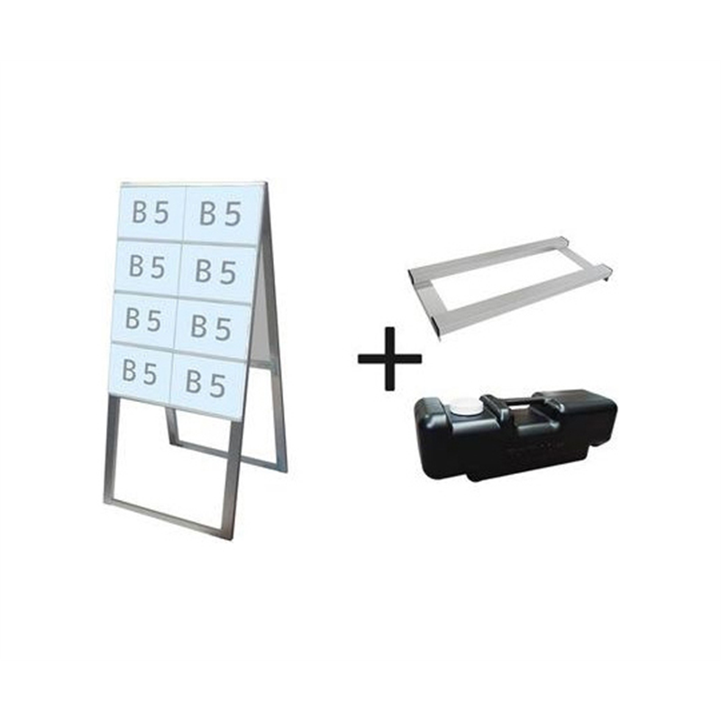 常磐精工 カードケーススタンド看板 B5横16両面ハイ ウエイトアーム・水タンクセット CCSK-B5Y16RH-3SET 1個（ご注文単位1個）【直送品】