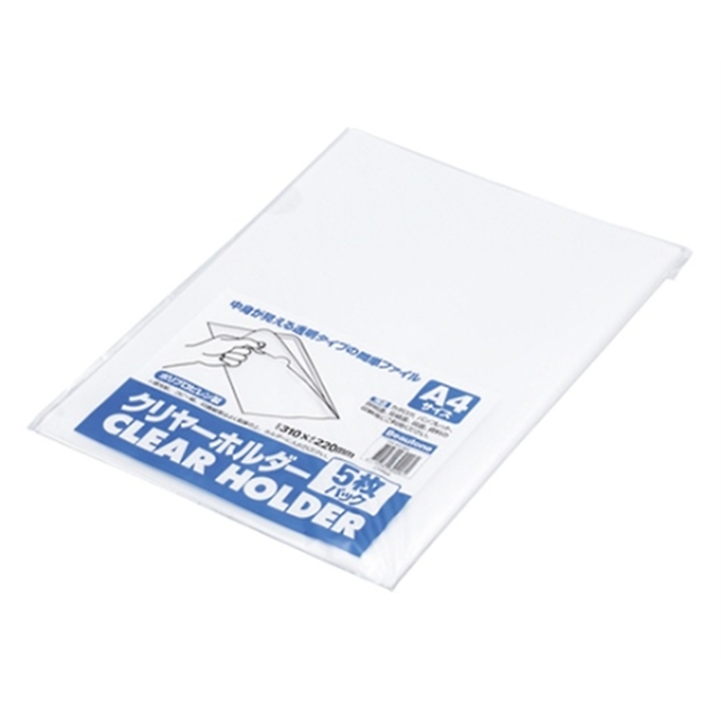 ビュートン クリヤーホルダー CH-A4-W5 1パック(ご注文単位1パック)【直送品】