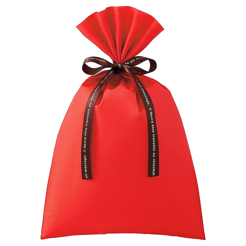 アズワン 無地 梨地ギフトバッグ レッド 幅24×高さ38cm 20枚 61-811-44-2 1セット（ご注文単位1セット）【直送品】