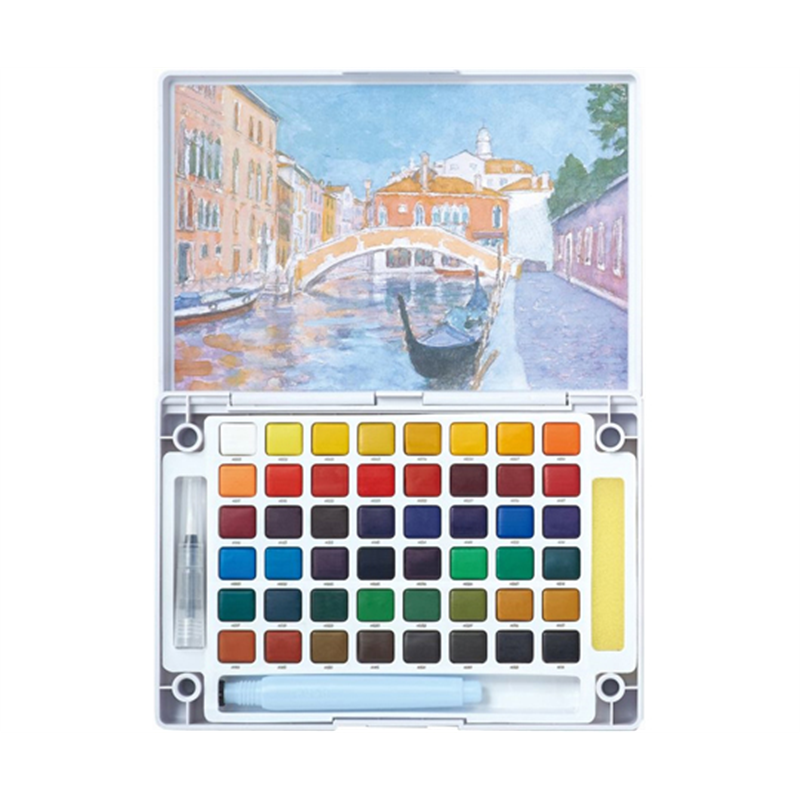 サクラクレパス プチカラー48色セット(水筆入) NCW-48H 1個(ご注文単位1個)【直送品】