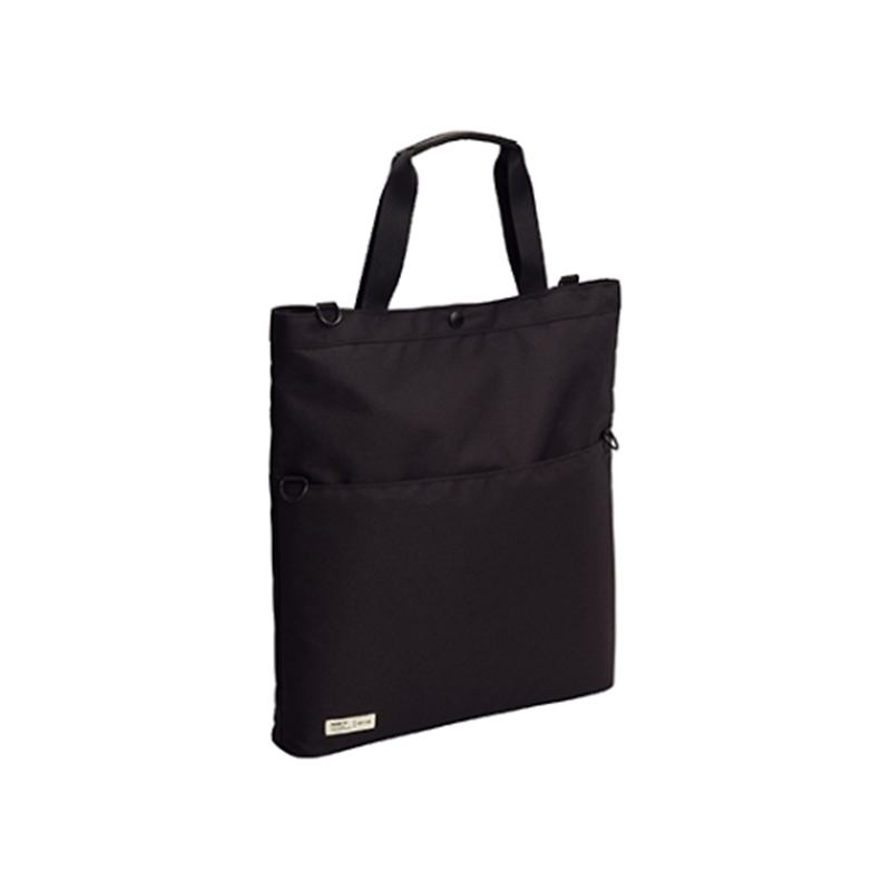 LIHITLAB SMART FIT キャリングトートバッグ 24ブラック A-7583 A7583-24 1個(ご注文単位1個)【直送品】