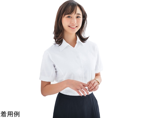 カーシーカシマ ENJOY シャツブラウス Softkarseystretch ホワイト 17号 ESB405 1枚（ご注文単位1枚）【直送品】